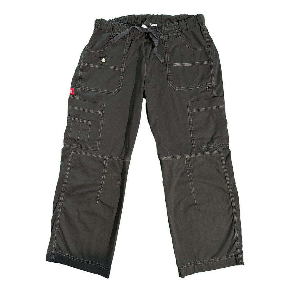 Dickies Women Black Cargo Pants Durable Cotton Blend Relaxed Fit